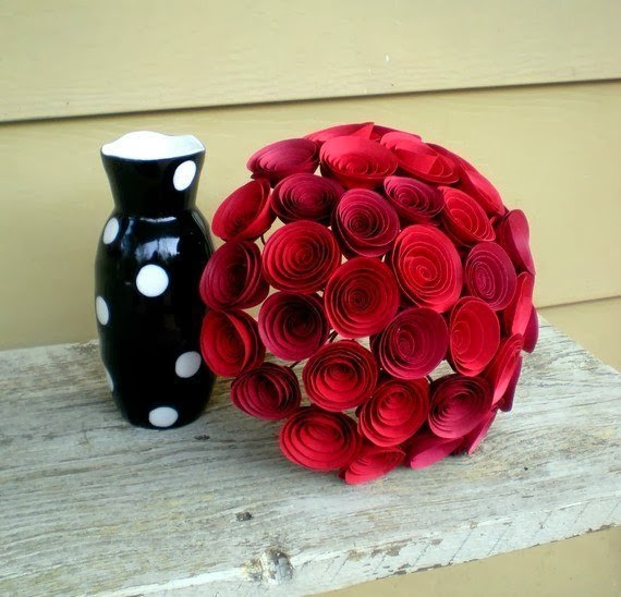 Rose out of paper. Rose out of paper.
