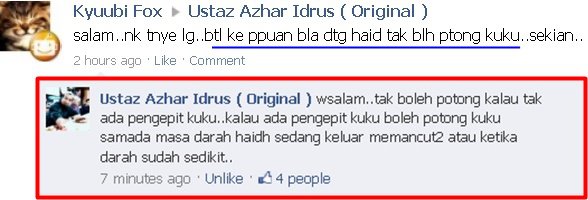 KakikuSukaBerjalan: Hukum hakam hal2 kewanitaan - Keputihan tu najis ke