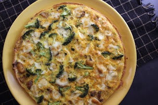 Broccoli and Goat Cheese Frittata