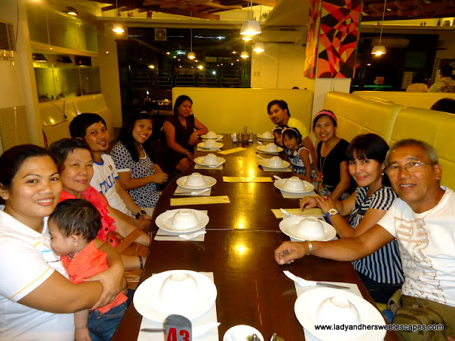 family at Ocho Seafood and Grill Tacloban