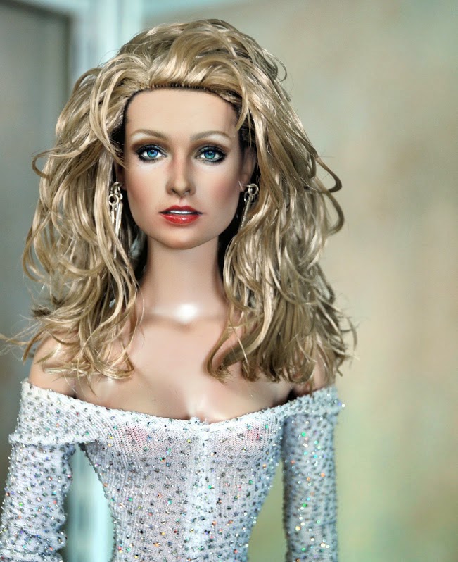 Farrah Fawcett. as repainted and restyled. 