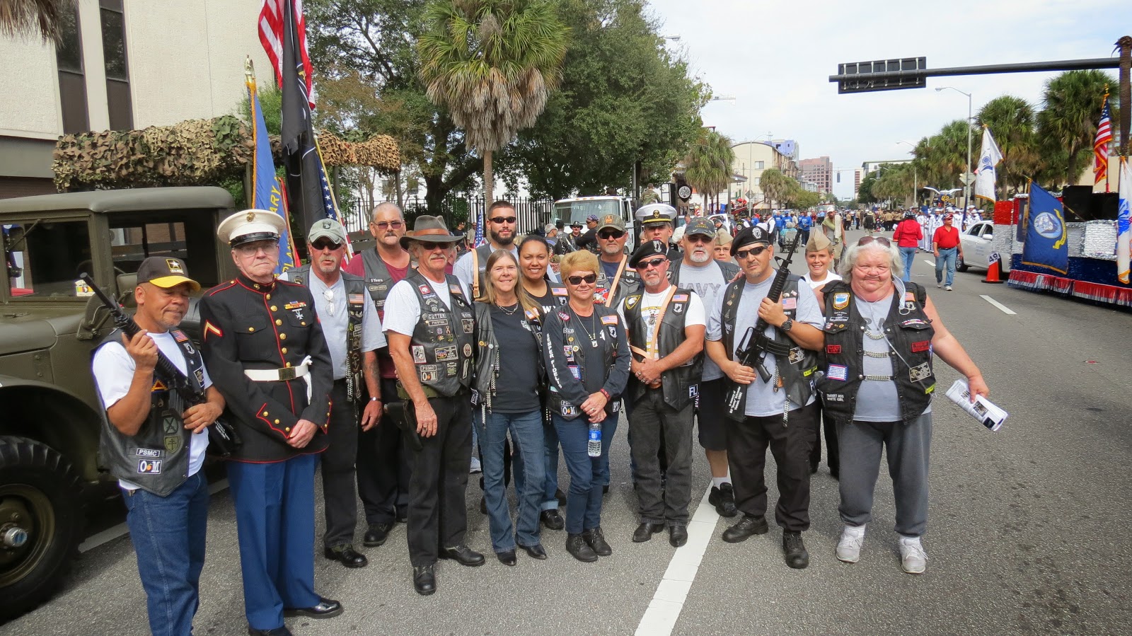 Orlando veterans day parade video