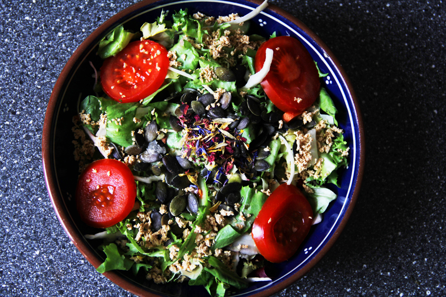 vegan food salad