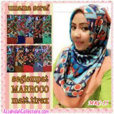 Jilbab Segi Empat Umama Scarf Marocco - www.azzahidahcollections.com