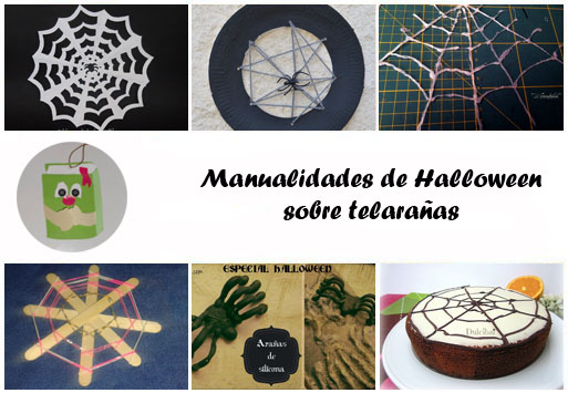 Manualidades de Halloween sobre telarañas