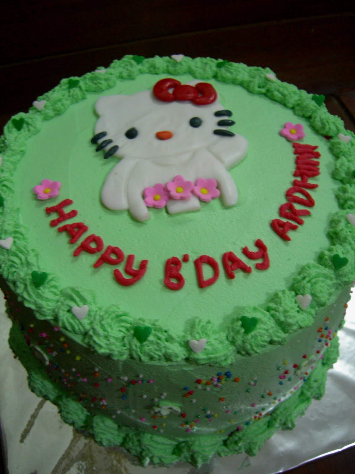 Rainbow Cake Hello Kitty