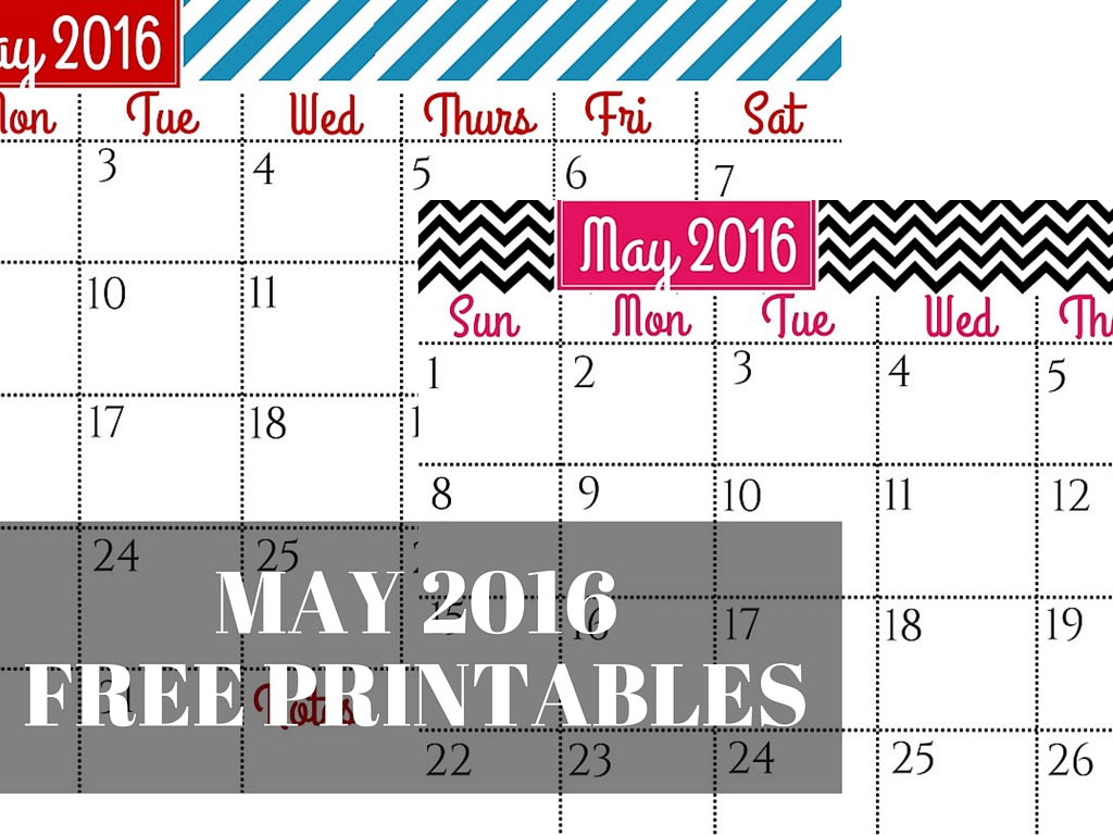 may 2106 printable calendar