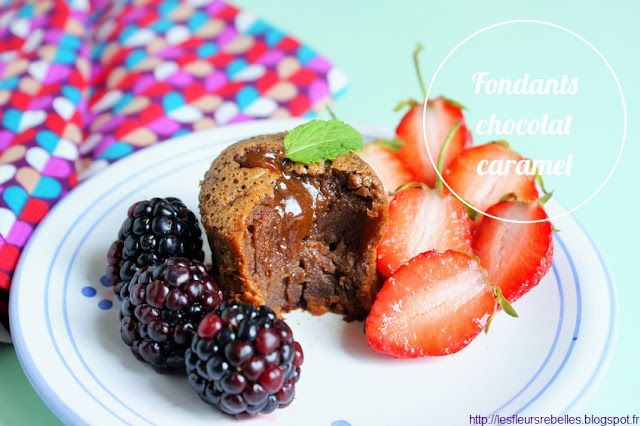 recette fondants chocolat caramel