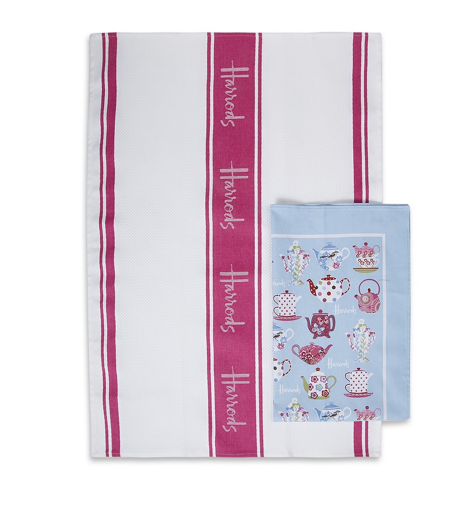BEAUTIFUL POTTERY Harrods Tea Towel Set