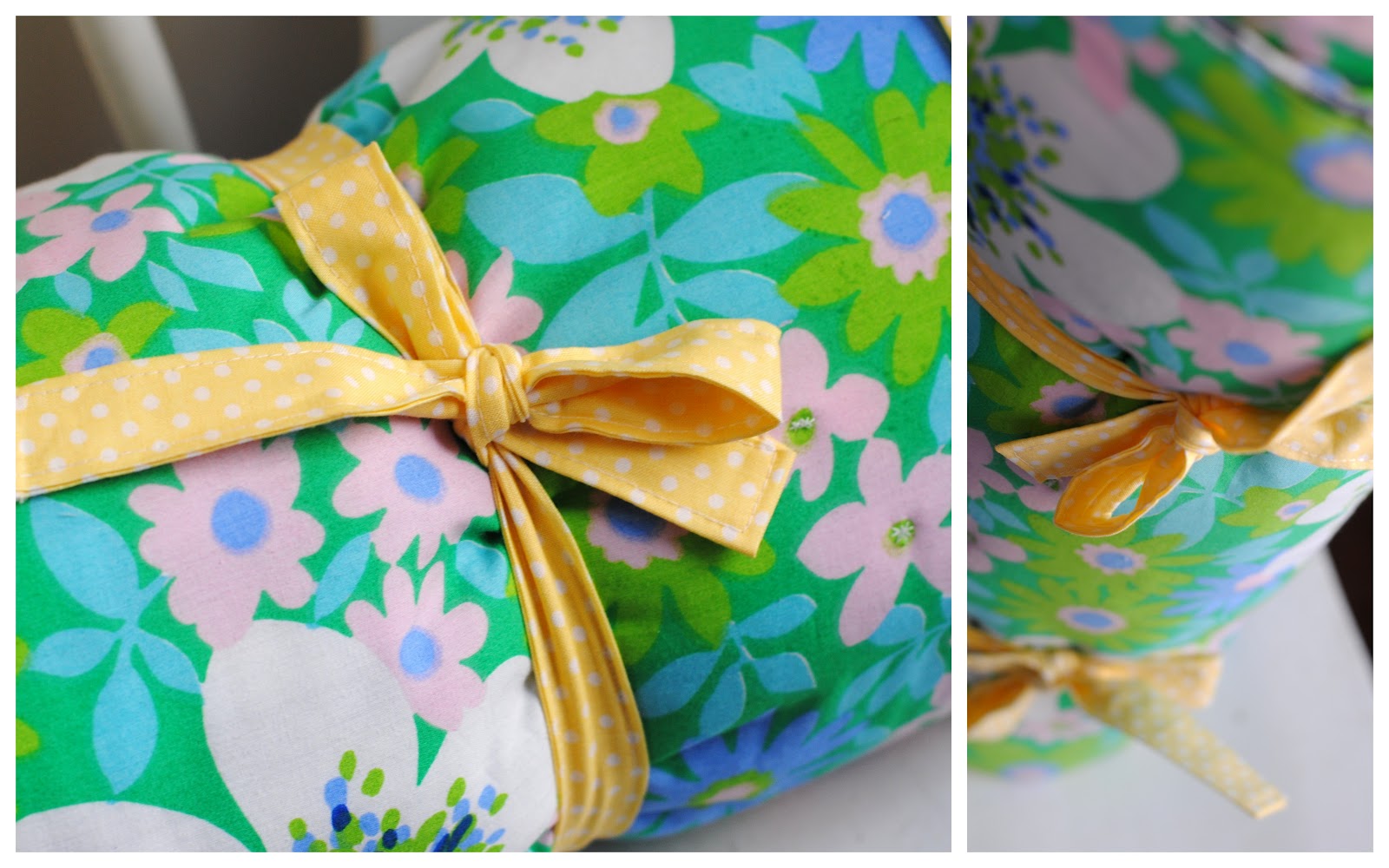 sewing vintage & gingham picnic blanket