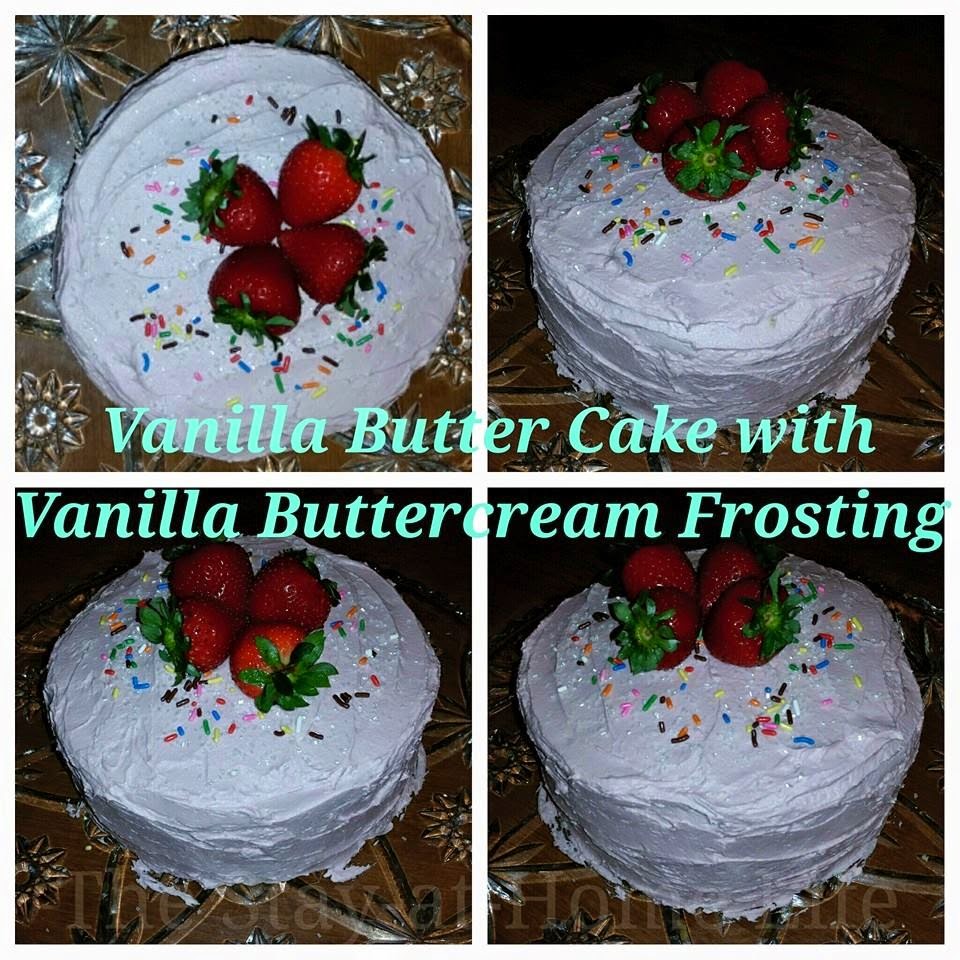 vanilla butter cake with vanilla buttercream frosting vanilla butter cake with vanilla buttercream frosting