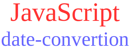 konversi tanggal javascript