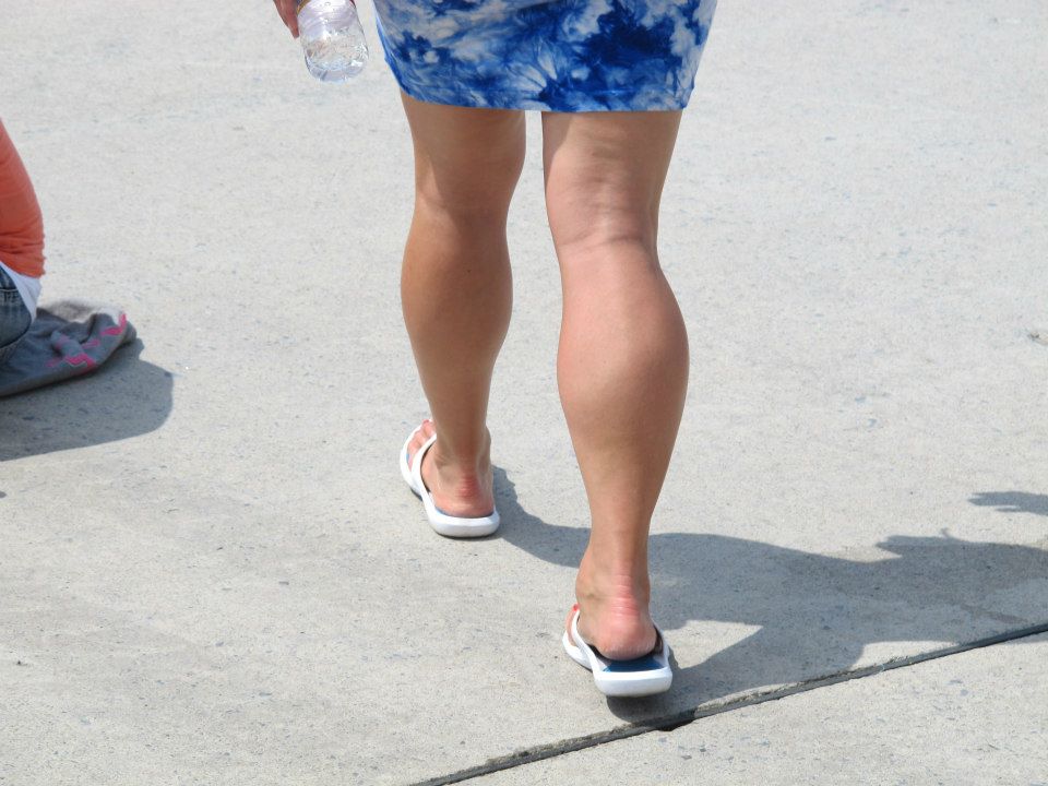 Her Calves Muscle Legs Girl with HUGE calves