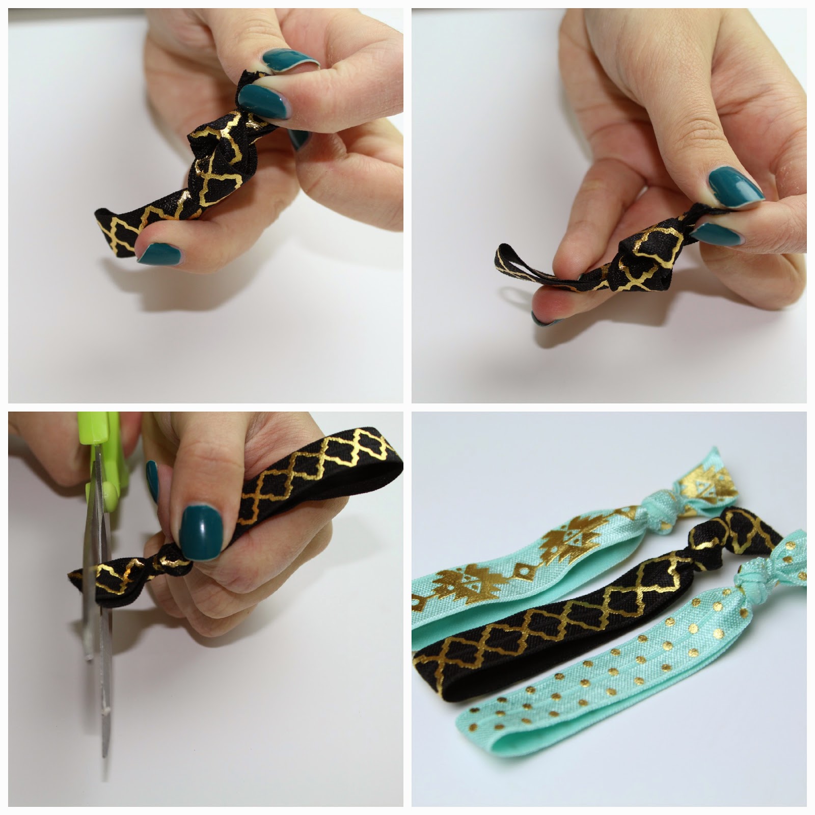 The Chic Country Girl Fashion DIY How To Make Elastic Hair Ties