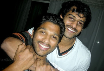 Rebel StarPrabhas with Stylish Star Allu Arjun