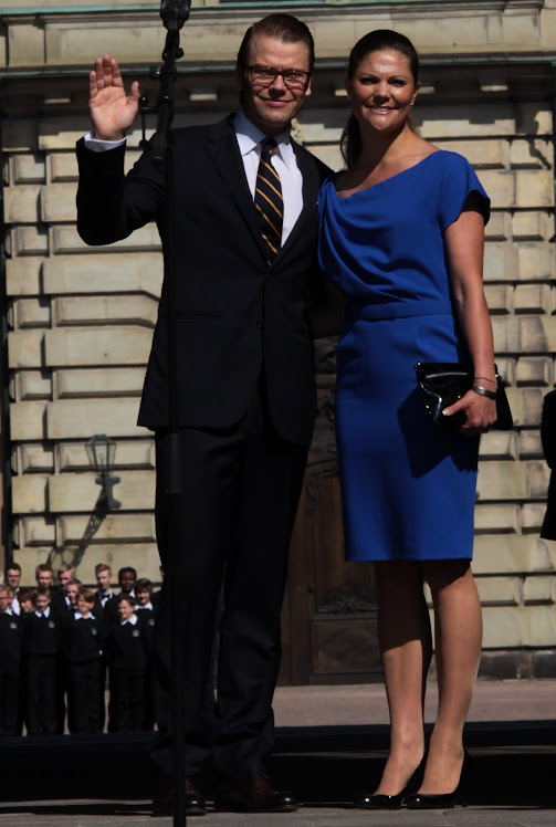 SWEDISH NATIONAL DAY 2011, AT THE PALACE- Prince Daniel and Crown Princess Victoria