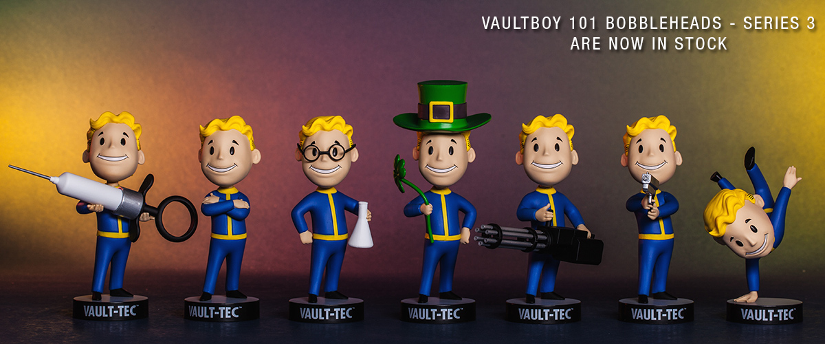 Home Fallout Series 3 VaultTec Vault Boy 101 Bobbleheads