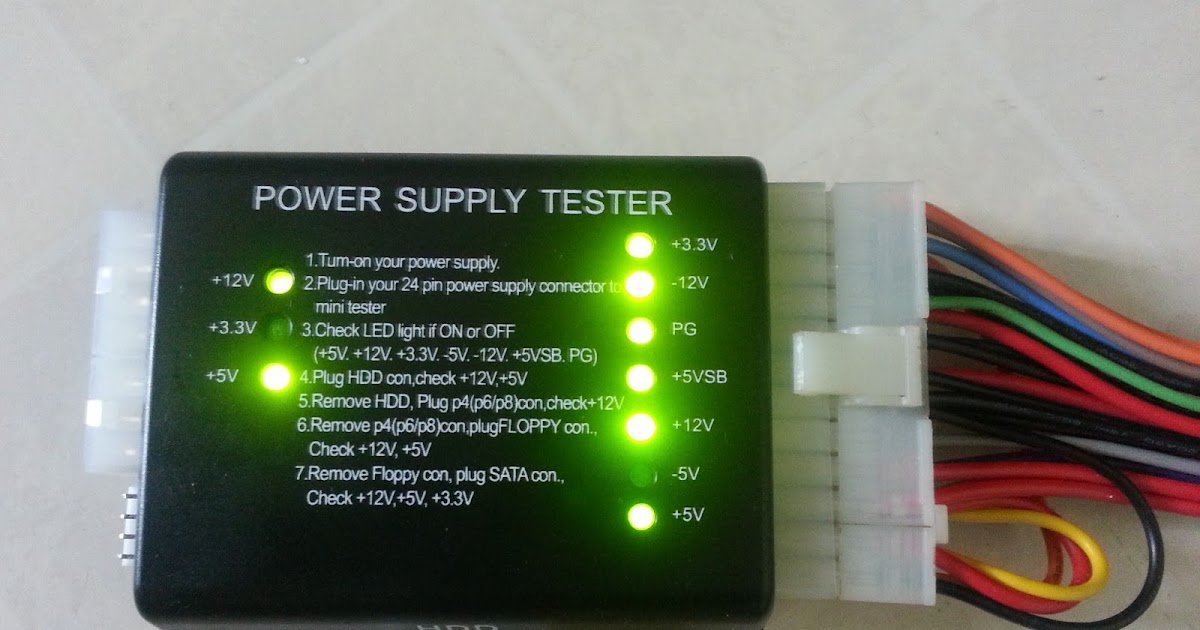 DIYRickytlc1985 How to test Your Power Supply to tell if its dead or