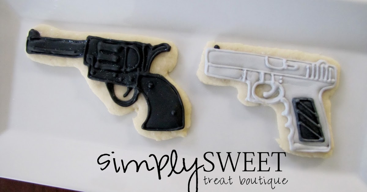 Gun Birthday Cookies