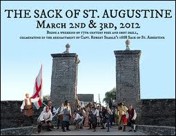 Art Walk, Drama, Privateers, and Hank Williams Jr! 2 Sack+of+St+Aug+2012 St. Francis Inn St. Augustine Bed and Breakfast