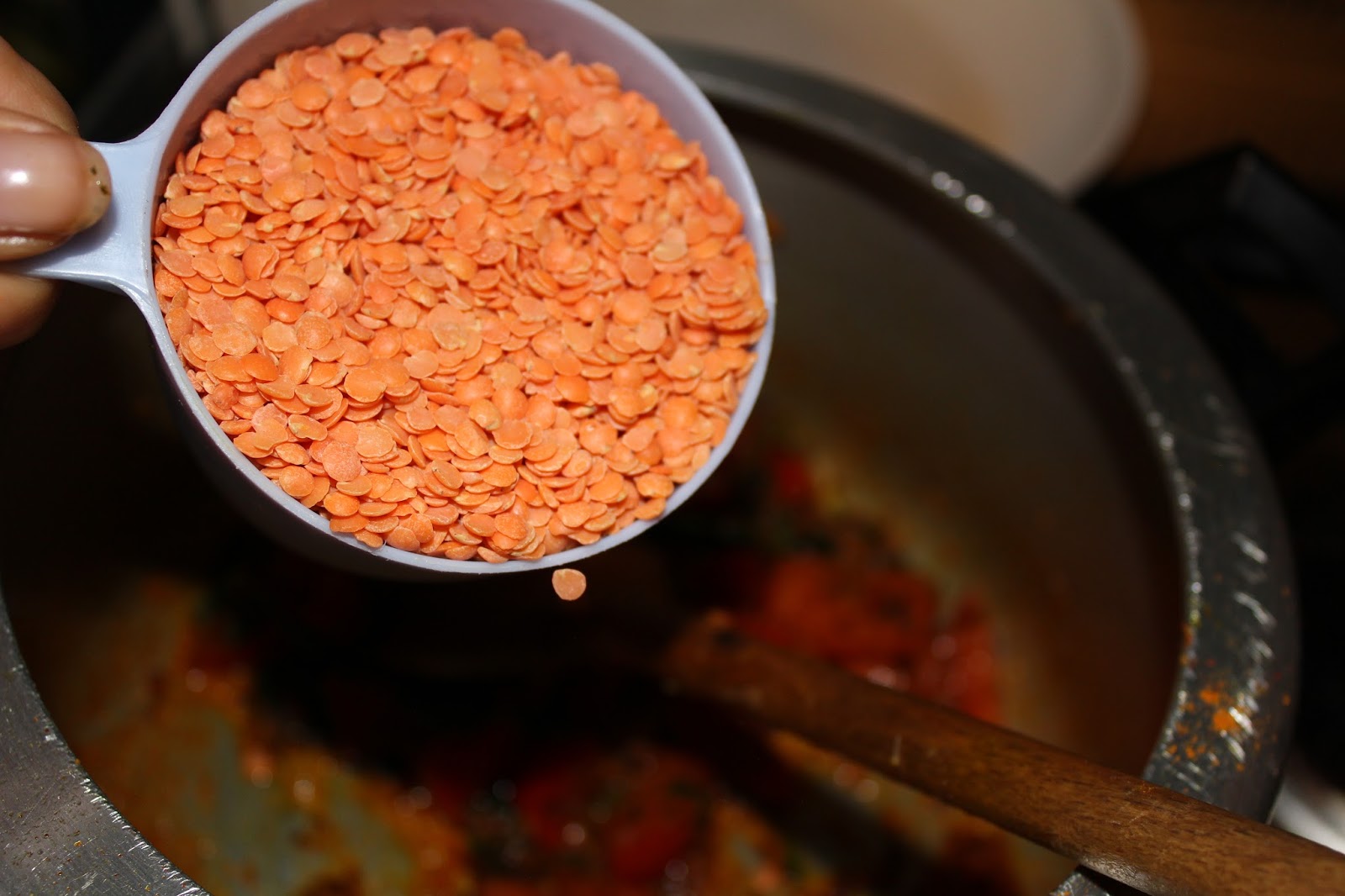 spicy red lentils pressure cooker masoor daal