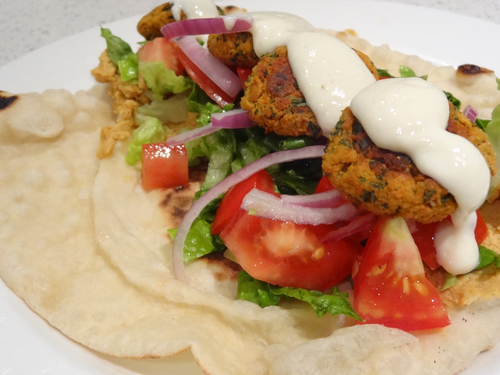 Veganise This! Baked falafels with homemade pita