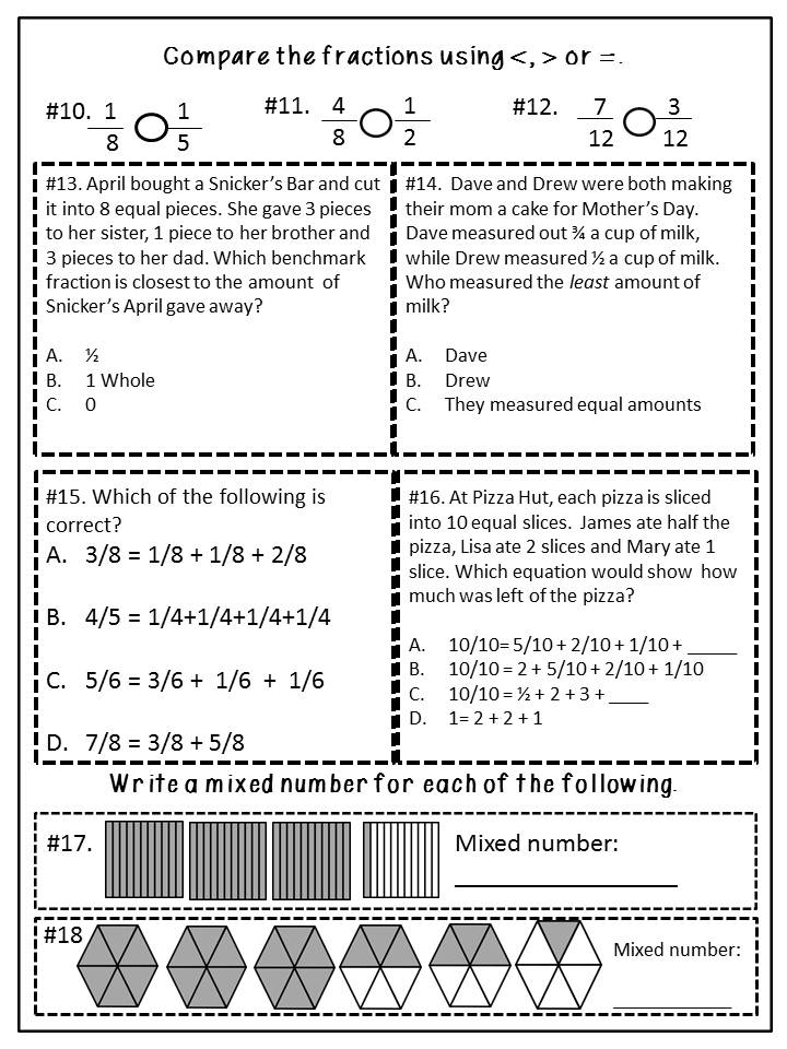 The 4th Grade Journey: More Fractions... and life.
