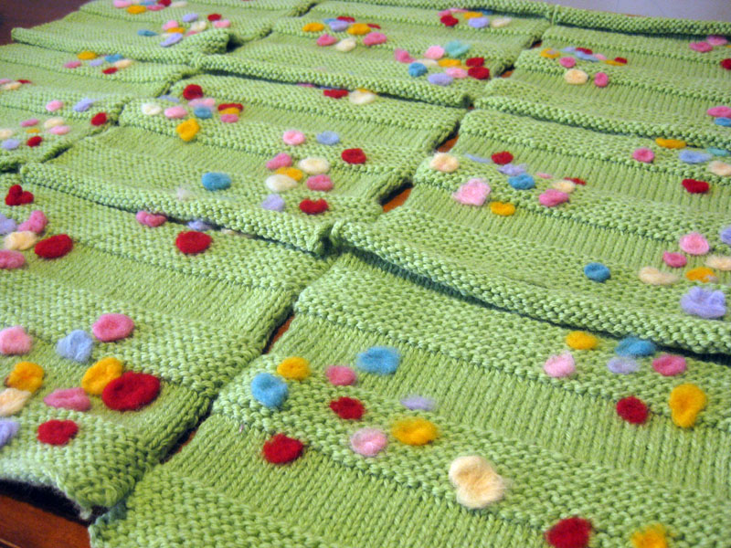 Happy Whimsical Hearts Knitted Farm Swap