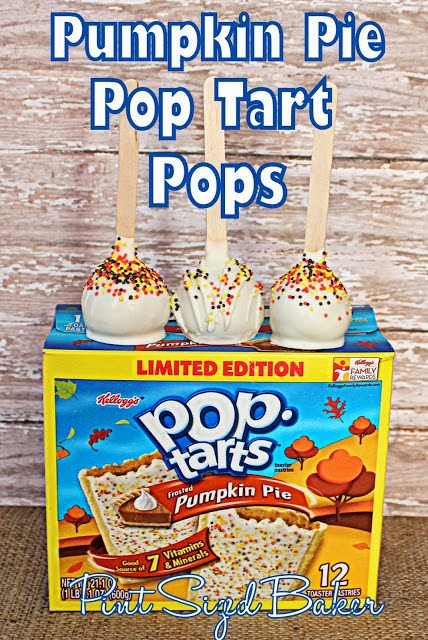 Pumpkin season isn't limited to home baked items, make some Pumpkin Pop Tart Pops!