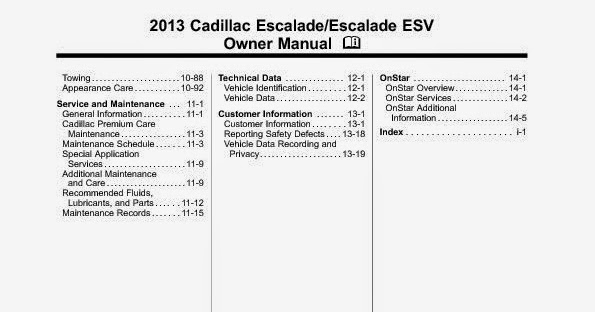 Wiring Diagrams And Free Manual Ebooks 2013 Cadillac