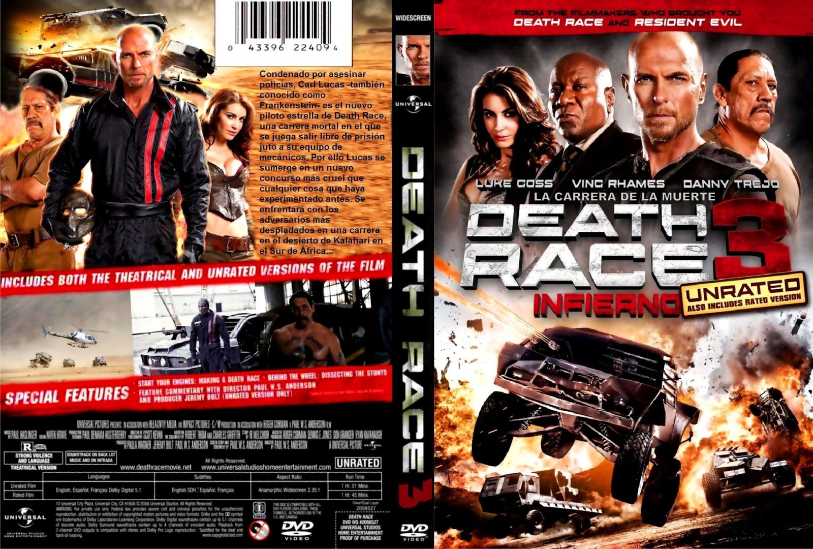 colección de lobo Death Race Inferno (2013)