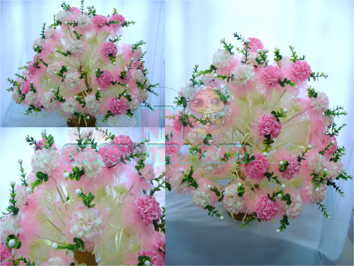 NN Craft Chocolates Bunga Telur Budget Theme Pink Green NN Craft Chocolates Bunga Telur Budget Theme Pink Green