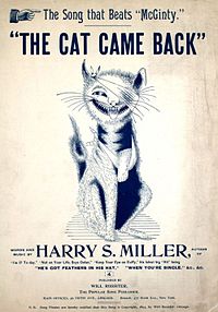 The Cat Came Back Lyrics Harry S Miller The Cat Came Back Lyrics Harry S Miller
