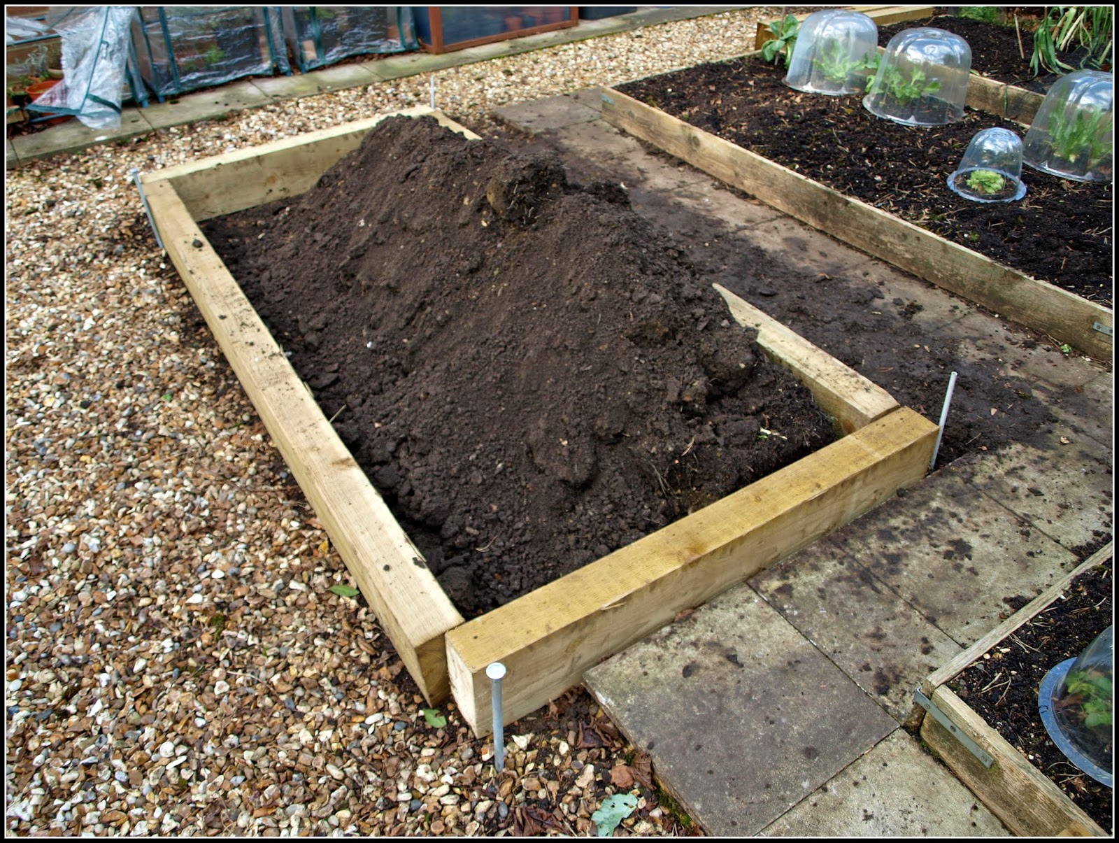 Mark's Veg Plot Raised Bed renewal Work in Progress