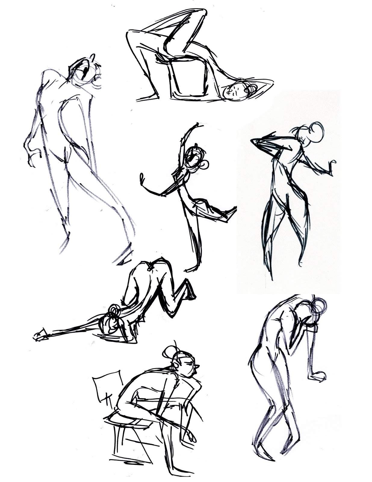 Scribble Line Gesture Drawing : Guillermo s gesture drawing with mr woo