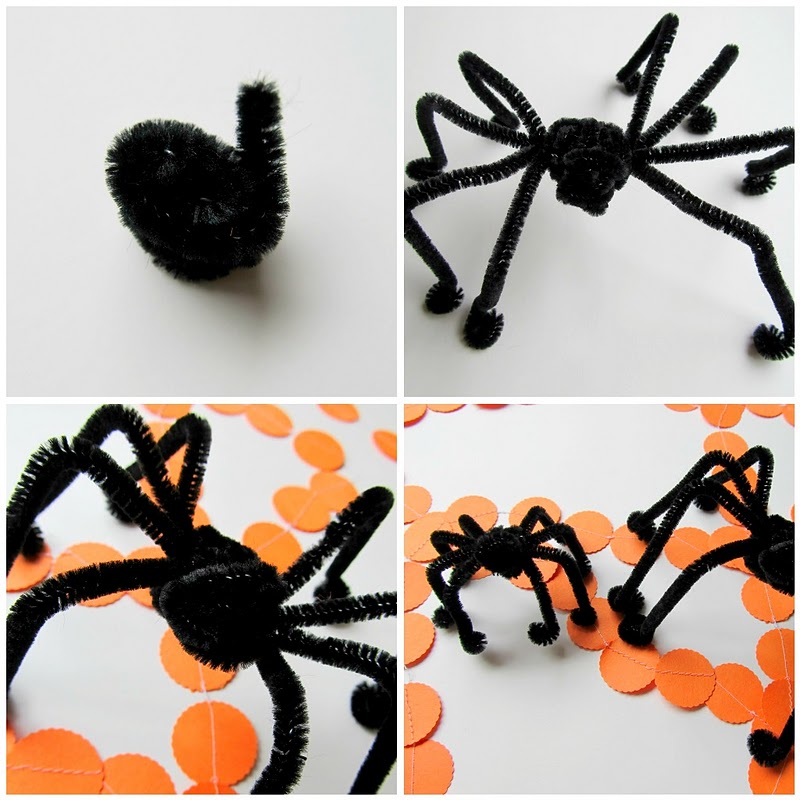 homemade by jill kid craft easy pipe cleaner spiders