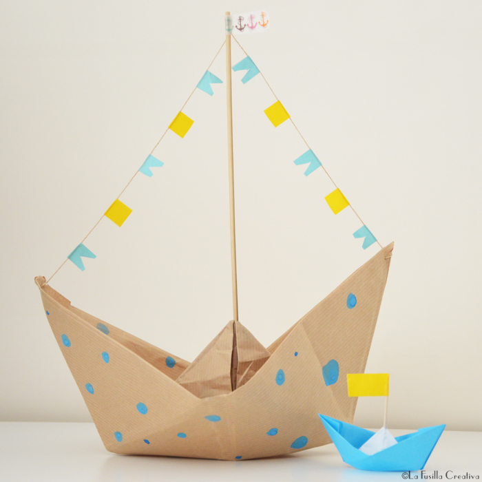 La Fusilla Creativa Barchette Origami Porta Snack