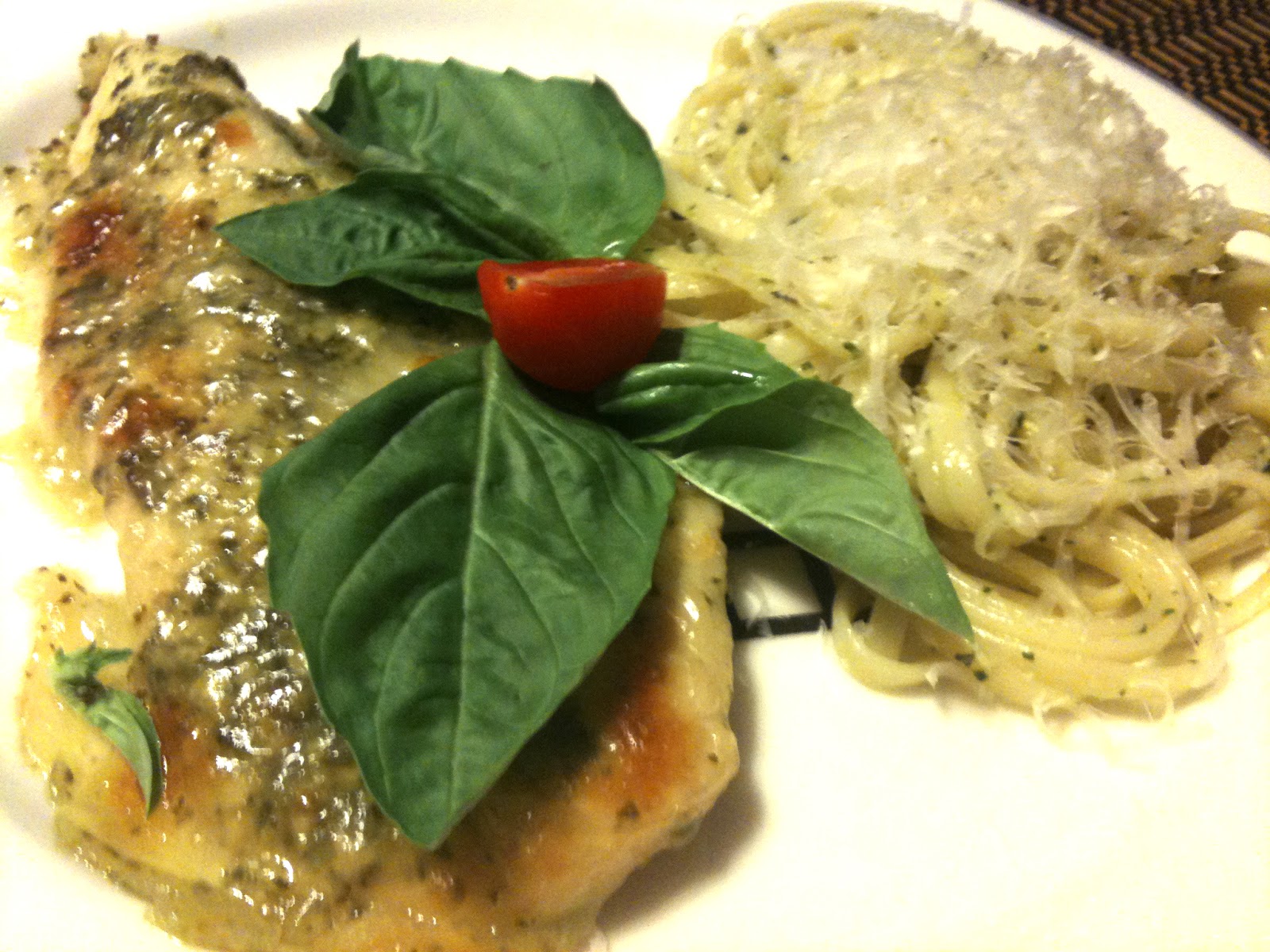 Green Chicken Parmesan with Pesto NY Foodgasm