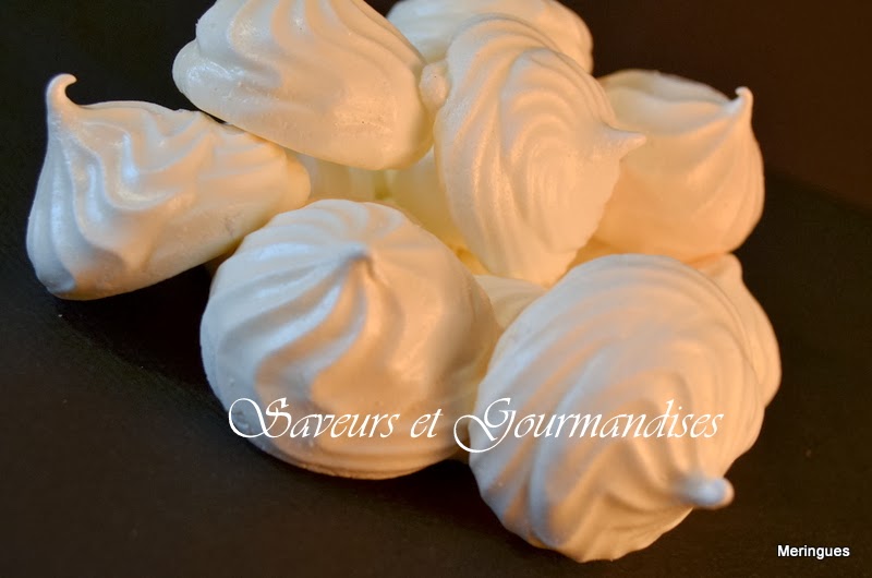 Saveurs et Gourmandises Meringues à la Vanille.