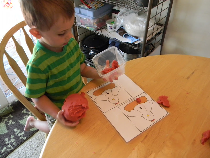 Teach Love Grow Chicken Playdough Mats