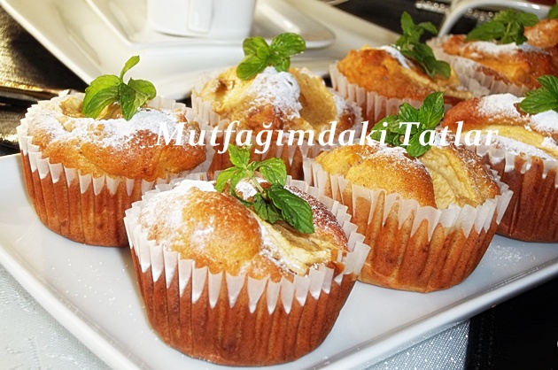 elmali muffin mutfak ve tatlar