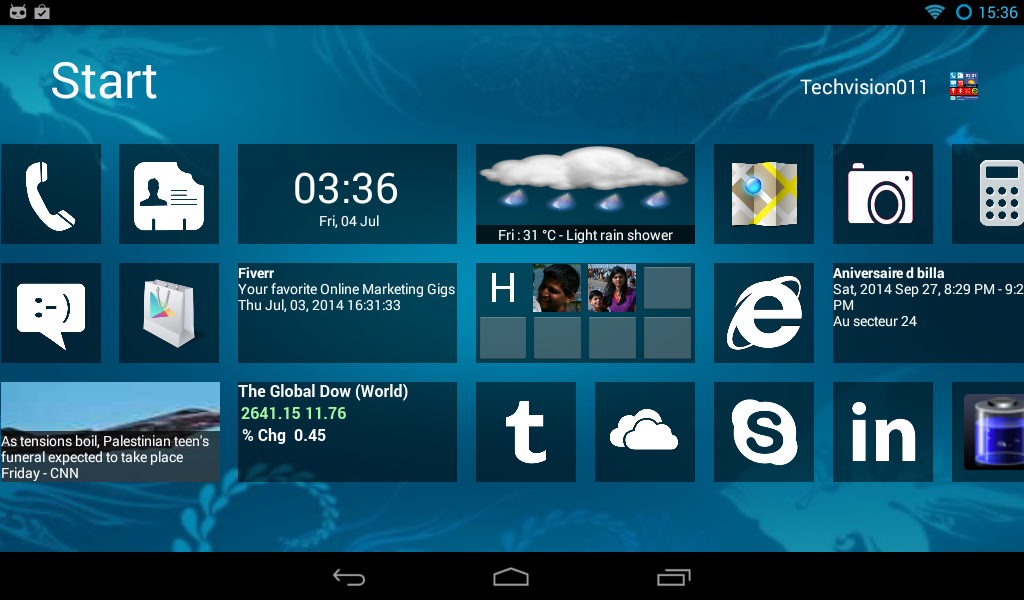 Windows 8 launcher for android