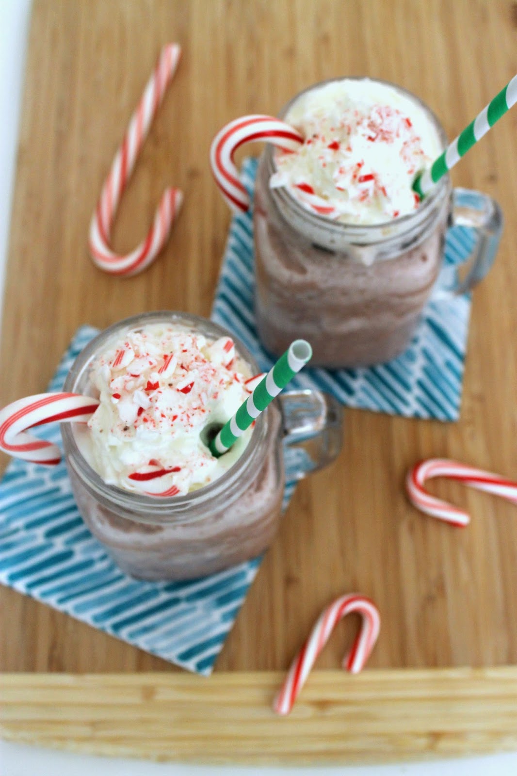 Frozen Hot Chocolate with Mint
