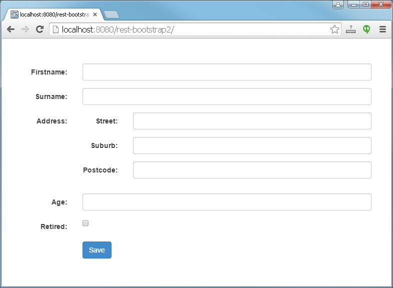 javascript form generator from java ee to bootstrap 3 part 2 form genrator