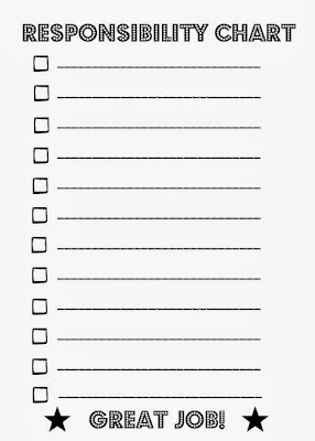 Life Lived Intentionally: FREE Printable Responsibility Chart