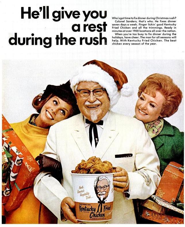 Traveling To The Past 1968 Kentucky Fried Chicken Vintage Advertising