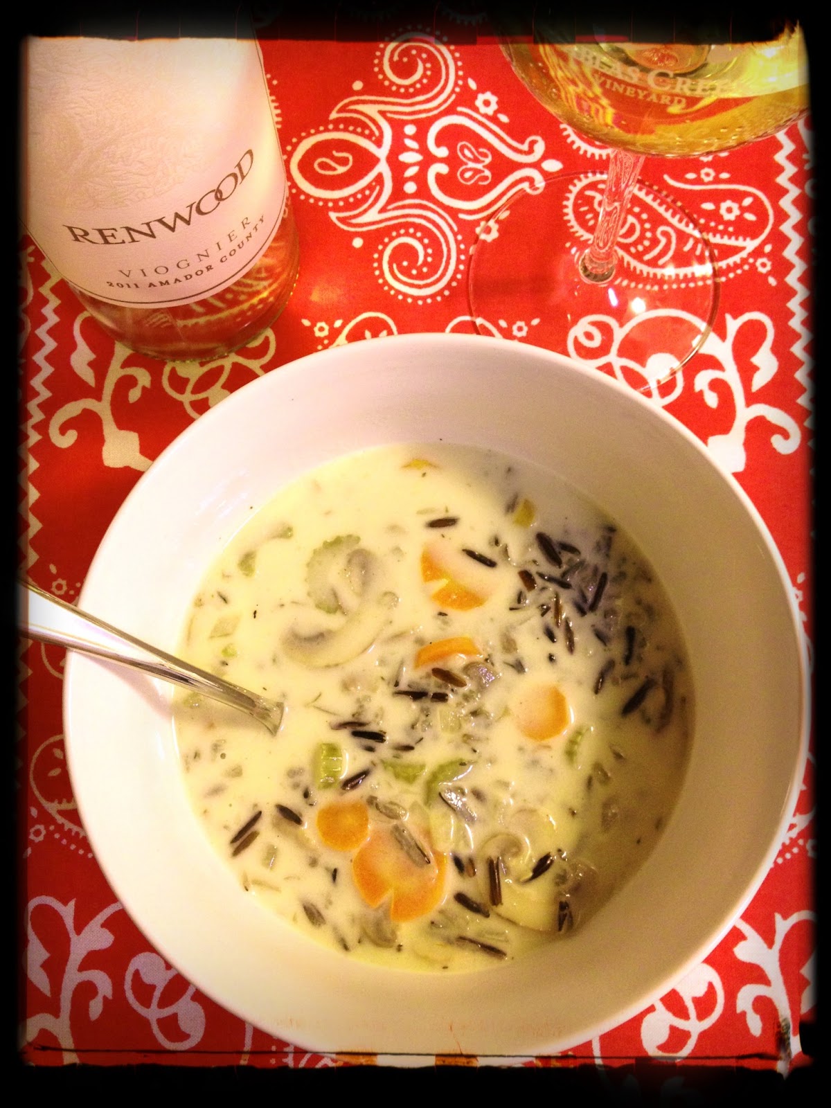 The Lush Chef Cream of Wild Rice & Mushroom Soup