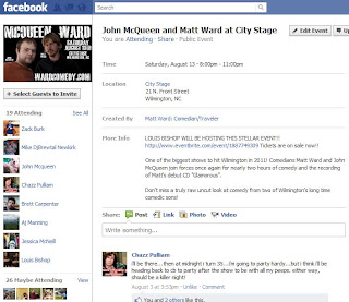 Comedy Promo Straight Talk Facebook Event Invites Matt Ward