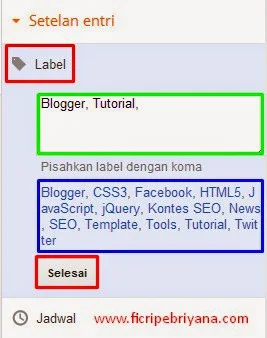 Cara Membuat Label atau Kategori di Blog