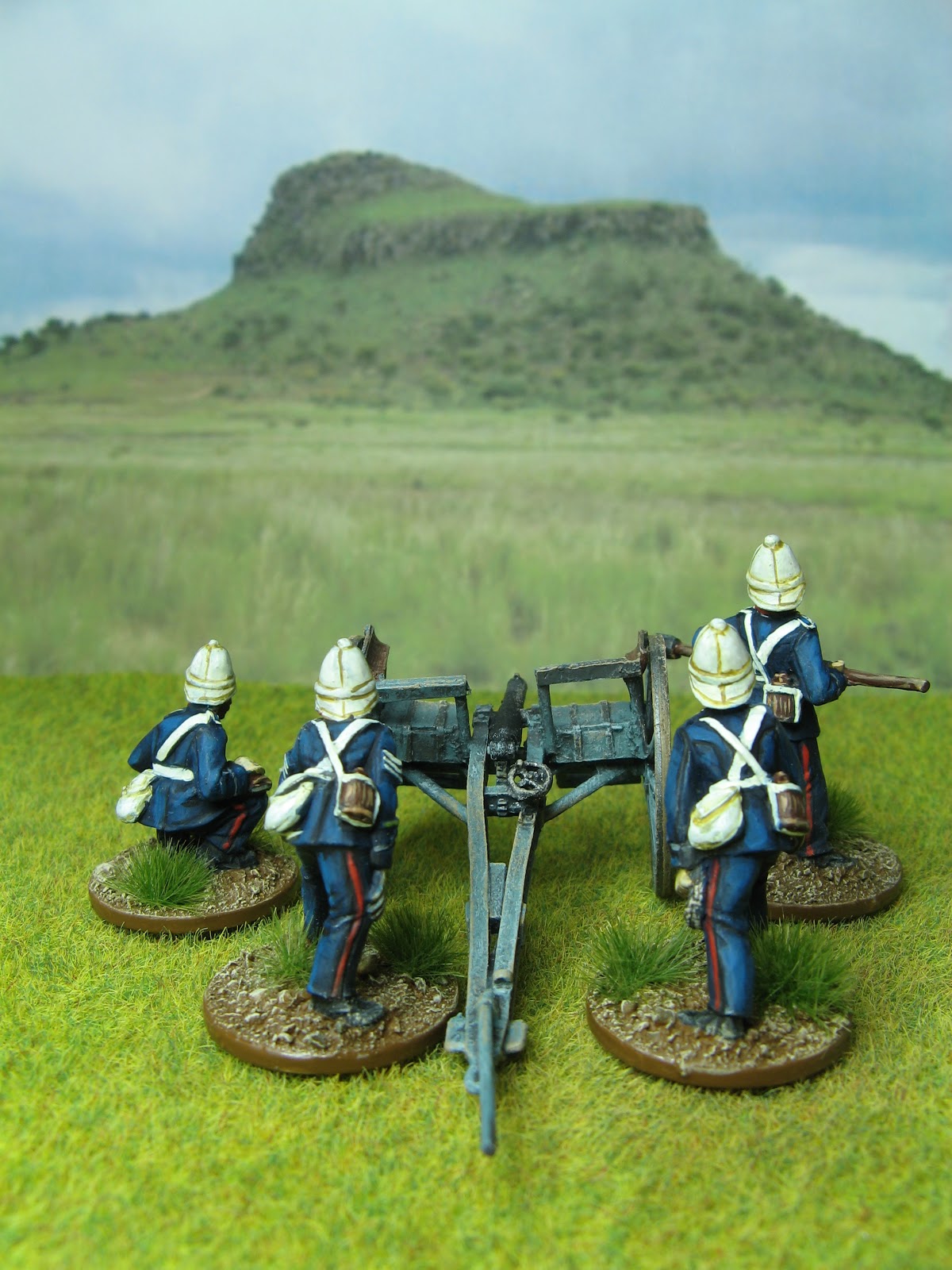One man and his brushes. Zulu Wars. British Artillery